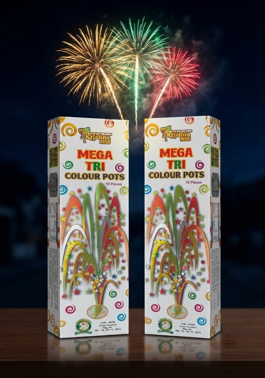 Krishna Mega Tricolour Pots (10pcs)